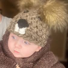 Mommy & Me Punxsutawney Phil/punxsutawney Phil Hat/groundhog  Day/groundhog/beaver Crochet Hat (infant, Toddler, Youth, Adult Sizes)