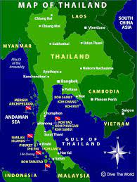 Thailand Map Bangkok Phuket Pattaya Krabi Koh Samui Thailand Map Thailand Vacation Thailand Holiday