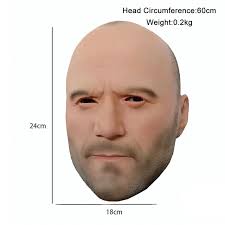 1PC Cosplay prezydent Trump maska pełnotwarzowa Jason Statham maska  Halloween lateksowa postać nakrycie głowy rekwizyty do zabawy