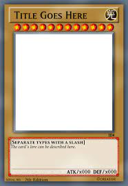 Yugioh Card Png Png Collections At Sccpre Cat With Yugioh Card Template Cumed Org Card Template Brochure Design Template Free Brochure Template