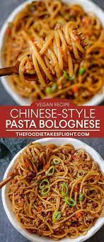 Chinese Style Bolognese Vegan Pasta Recipe Recipe In 2021 Recipes Pasta Recipes Vegan Pasta Recipes