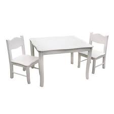 Guidecraft Classic White Table Chair Set Kohls In 2020 Kids Table Chair Set White Kids Table Kids Table And Chairs