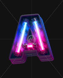 Download transparent neon lights png for free on pngkey.com. A From Ultraviolet Neon Font On Yellow Images Creative Fonts