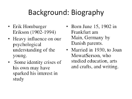 Submitted 4 years ago by plzacceptmemedschool. Erik Erikson Contribution To Counselling K3