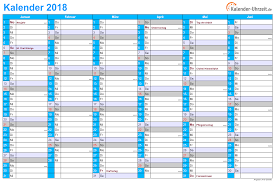 Noch mehr praktische kalender vorlagen zum ausdrucken! Kalender 2018 Zum Ausdrucken Kostenlos