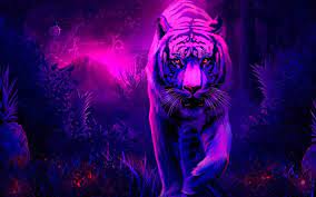 download wallpapers bengal tiger fantastic forest white tiger predators art besthqwallpapers com art fantastic forest predator art