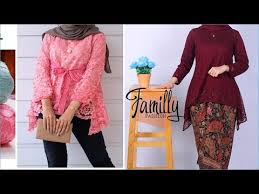 Gak aka nada habisnya memang kalau bahas tentang toko online shop apalagi soal baju korea. Tunik Atasan Kerja Modern 2019 Brokat Atasan Terbaru Model Kebaya 2019 Youtube