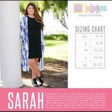 Lularoe Sarah Cardigan Size Chart Www Bedowntowndaytona Com
