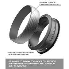 Ikonfitness Ikonfitness Silicone Wedding Ring For Men And Women 7 8mm Wide Two Piece Rubber Wedding Ring With Delicate Stylish Carbon Fiber Texture 2 Pack I Rings For Men Silicone Wedding