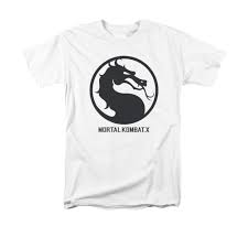 Mortal kombat logo digital download clipart! Mortal Kombat Shirt Black Dragon Logo White T Shirt