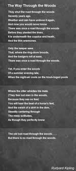 The Way Through The Woods Poem By Rudyard Kipling Poem Hunter If Rudyard Kipling Poems Beautiful Poetry