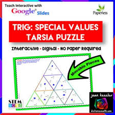 Trig Digital Interactive Special Values Tarsia Puzzle Google Slide Resource This 1 1 This The Learning Experience Interactive Graph Interactive Activities