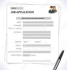 Download printable job application form templates for free. Minimalist Cv Resume Template Job Application Form Vector Royalty Free Cliparts Vectors And Stock Illustration Image 40548094