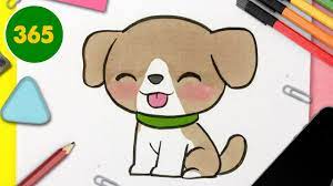 comment dessiner un chien kawaii chiot tres youtube coloriage renard pour adultes