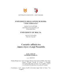Pdf Contatti E Affinita Tra James Joyce E Luigi Pirandello Karl Chircop Academia Edu