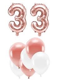 Es sollte illegal sein, so gut auf 33. Dekorative Luftballon Geburtstags Deko Zum 33 Geburtstag In Rose Gold