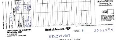 Each check was for $500 so the total deposit was $1000. Https Www Uh Edu Office Of Finance Accounting Services Bank Reconciliations Endowment Accounting Detailed Cash Check Deposit Procedures Pdf