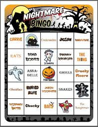 We're about to find out if you know all about greek gods, green eggs and ham, and zach galifianakis. Nightmare Bingo Printable Halloween Bingo Game