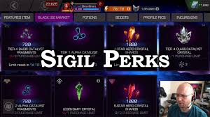 How to activate a sigil. Summoner Sigil Perks Marvel Contest Of Champions Youtube