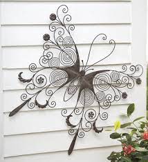 • hangs from ring on back. Large Metal Butterfly Wall Art Wind And Weather