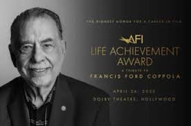 Francis Ford Coppola Named as the 50th AFI Life Achievement Award Honoree