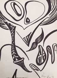 Black And White Characters Cartoon Excited To Share This Item From My Etsy Shop Cartoons Cartoon Drawings Abstract Art Character Marker Drawing Character Drawing Drawing Cartoon Characters