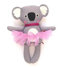 Koala Handmade Ballerina Softie Unique Toy Tutu Plush Plushie Stuffed Toys Patterns Soft Toy Animals Handmade Toys