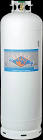 Flame King Empty Propane Gas Cylinder Tank with Solid Brass Valves  100-Lb National