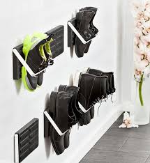 Works well for more than just shoes! Simple Ideas That Are Borderline Genius 20 Pics Wall Mounted Shoe Storage Diy Shoe Storage Shoe Storage Solutions