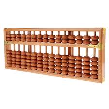 Wooden Abacus Calculator Kids Developing Toy Wooden Beads Frame Math Learning