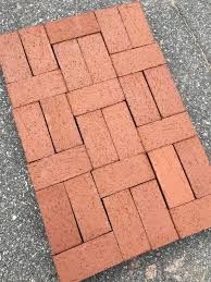 To create a red brick effect, go over the stenciled area with a light coat of red. How To Build A Patio Or Walkway With No Cut Paver Patterns