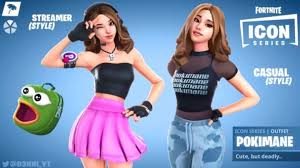 (christmas skins, male glow) all of these skins are created by me & some of them with the help. Pokimane Fortnite Skin Creation Leaves Streamer In Awe