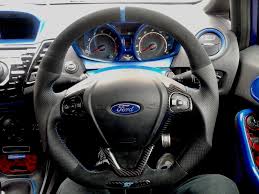 Ford Fiesta St Custom Steering Wheel Now Fitted Full Reshape Alcantara Perforated Leather Carbo Ford Fiesta St Ford Focus Hatchback Ford Fiesta Modified