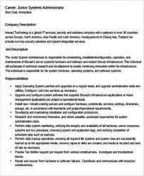 Free 11 Sample Systems Administrator Job Descriptions In Ms Word Pdf