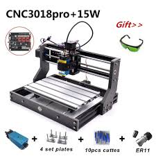 Cnc 3018 Pro Laser Engraver Wood Cnc Router Machine Grbl Er11 Hobby Diy Engraving Machine For Wood Pcb Cnc Engraving Machine Diy Cnc Router Router Woodworking