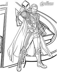 Thor The Avengers Coloring Pages Avengers Coloring Avengers Coloring Pages Marvel Coloring