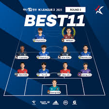 Learn tournament draw, standings, calendar, and all the things about the tournament at scores24.live! K League On Twitter Kleague 2 Round 3 Best 11 Team Chungnam Asan Mvp Willyan