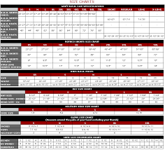 Boys Pants Charts 2019