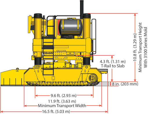 Gomaco GP-2600-2T Concrete Paver