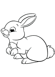 Bunny letter b printable coloring page. Cute Baby Rabbit Coloring Page Bunny Coloring Pages Coloring Pages Animal Coloring Pages