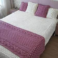 Альбом knitting patterns book 1000_nv7183. Bed Runner Pattern Bed Runner Scarf Cable Knit Blanket Pattern Patterns Knit Bedspread Hand Knitted Bedspread Bed Throw Cable Blanket Knitted Blankets Patterned Bedding Crochet Bedspread Pattern