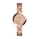 Fossil Women's Kerrigan Three-Hand Rose Gold-Tone Stainless ...