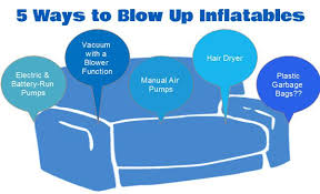 How To Blow Up Inflatable Furniture Pool Toys Air Mattresses And More 5 Different Ways Cheap Easy Inexp Inflatable Furniture Blow Up Furniture Pool Toys