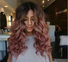 Woman With Rose Gold Hair And Brown Roots Hair Styles Hair Hair Color Guide