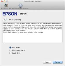 Cleaning The Print Head Using A Computer Utility