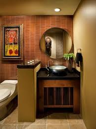 Vanity Upgrade 12 Designer Bathrooms For Less On Hgtv Like The Half Wall Between Sink And Tub Powder Room Design Home Decor