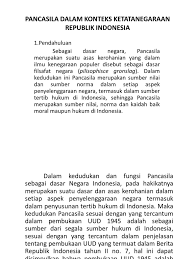 Check spelling or type a new query. Kedudukan Pancasila Sebagai Sumber Hukum Dasar Negara Indonesia Enak