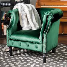 Akira New Velvet Club Chair Emerald Green Christopher Knight Home In 2020 Club Chairs Velvet Living Room Living Room Chairs