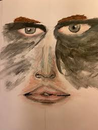 Combining watercolor and acrylic painting techniques