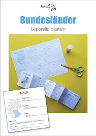 Bundeslander Leporello Basteln Homeschooling Unterrichtsmaterial In Den Fachern Daz Daf Erdkunde Kunst In 2020 Leporello Basteln Leporello Unterrichtsmaterial